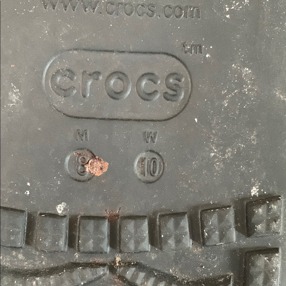 CROCS Black Fur-Lined Mules Cozy Winter Footwear - Picture 7 of 7